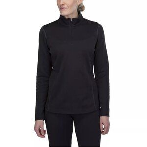 Spyder Size S Black 1/4 Zip Long Sleeve Pullover Performance Base Layer Shirt